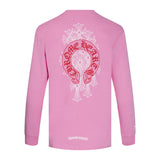 Chh Chrome Heart Long Sleeve Shirt Unisex Fashion Loose Long Sleeve Shirt