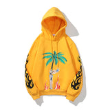 Palm Angle Hoodie Palm Angels Flame Skull Letter Hooded Sweater Men's and Women's Hoodies Coat