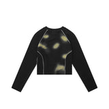 Women Long Sleeve T-Shirt Long Sleeve T-shirt Girls Fall Washed and Worn O-neck Short