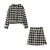Women Skirt Autumn Woolen Coat Skirt Outfit