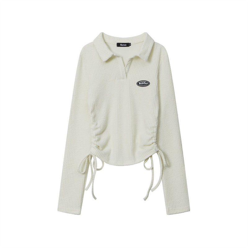 Women Long Sleeve T-Shirt Long Sleeve T-shirt Girls' Autumn Design Sense Casual Short T-shirt