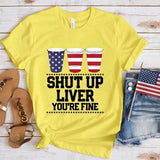 Women's Independence Day T Shirt round Neck Short Sleeve T-shirt Women's Top