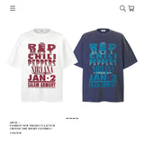 American vintage street T-shirt pure cotton men's and women's summer loose