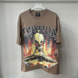 Mixed Emotion T-Shirt Alien~ Paleo Print Summer~~ Short Sleeve