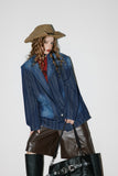 Unisex Jacket Autumn Striped Blooming Women's Suits