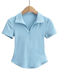 Women T-Shirt Slim Fit Slimming Short Sleeve Underwear T-shirt Top