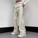 Men Sweatpants Function Tactical Pants Loose Straight Casual Working Pants
