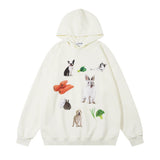 Men Hoodie Fun Animal Rabbit Printed Hoodie