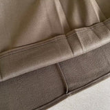 Women Skirt Autumn and Winter Woolen Skirt A- Line Dress Belt