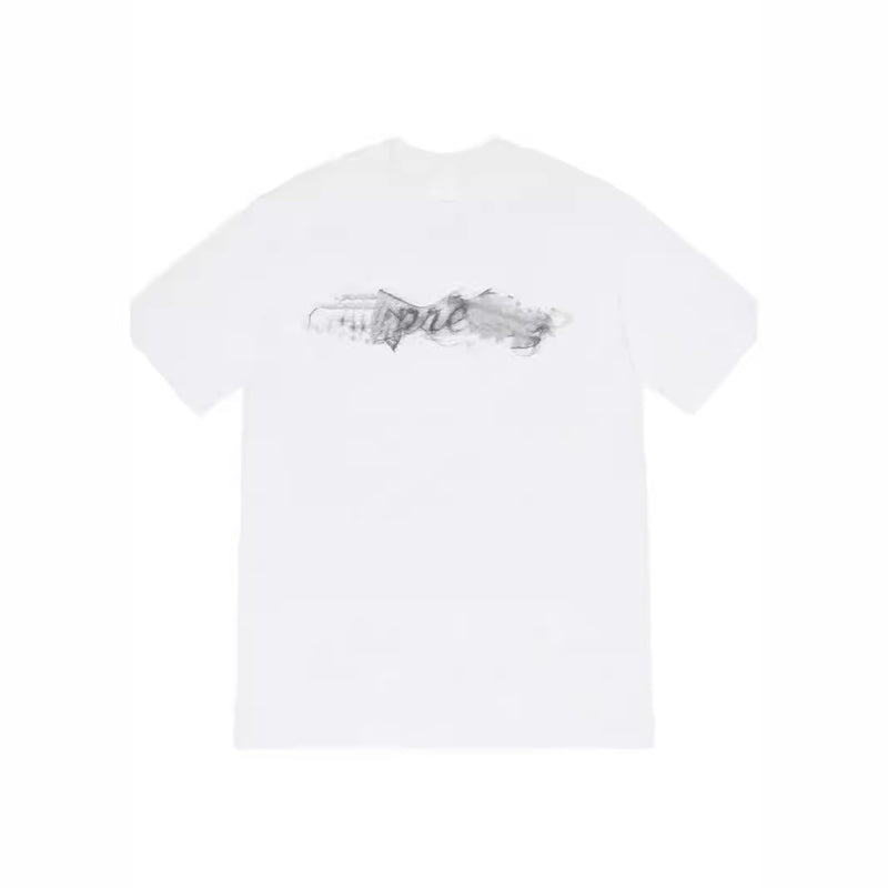 Mens T-shirts 19FW Smoke Tee Logo Short Sleeve Cotton Crew Neck T-Shirt