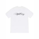 Mens T-shirts 19FW Smoke Tee Logo Short Sleeve Cotton Crew Neck T-Shirt
