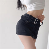 Women Skirt Denim Skirt Women's Bag Hip Shorts Summer Loose