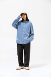Unisex Jacket Autumn Embroidery Decorative Denim Shirt Women's Clothing