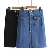 Women Skirt Summer Denim Skirt plus Size Women's Clothing