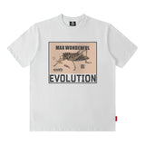 Men T Shirt Retro Personalized Printed Vibe Loose Short Sleeve T-shirt for Men and Women
