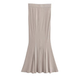 Women Skirt Spring Midi Skirt Fishtail Dress Long Skirt