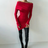 Women Desses Spring Dress Long Sleeve Temperament
