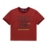 Women T-shirt Letter Print Short-Sleeve T-shirt Girls Summer Pure Cotton round Neck