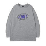 Men Long Sleeve Shirt round Neck Long Sleeve T-shirt Men and Women Loose Casual Hip Hop Couple