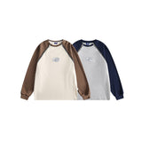 Unisex Hoodie Vintage Sleeve Zipper round-Neck Pullover Men and Women