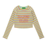 Women Sweater Short Sweater Women's Casual round Neck Spring and Summer Long Sleeves Top