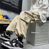 Men Sweatpants Functional Overalls Men's Autumn Pants Casual Pants