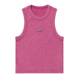 Women Vest Women's Short Summer Sling Washed and Worn