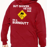 Letters Print Sweatshirt Men_s Fleece Long Sleeve