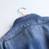 Women T-shirt Denim Shirt Female Loose Casual Long Sleeves