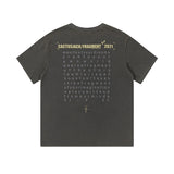 Travis Scott T-Shirt Vintage Loose Short Sleeve T-Shirt