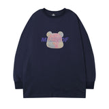 Men Long Sleeve Shirt Autumn and Winter round Neck Long Sleeve T-shirt Men and Women Ins Loose