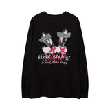 Men Long Sleeve Shirt Street Printing Long Sleeve T-shirt Men's and Women's Ins Sweater Couple