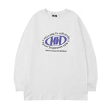 Men Long Sleeve Shirt Personality round Neck Long Sleeve T-shirt Men and Women Couple