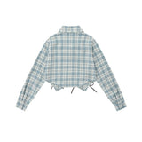 Women Long Sleeve Shirt Girls' Autumn Short Shirt Casual Shoulder