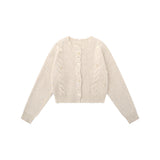Women Sweater Cardigan Sweater Girls Casual Solid Color Short Spring and Autumn
