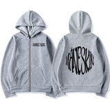 Italian Rock Band Maneskin Logo Zipper Hoodie Men's