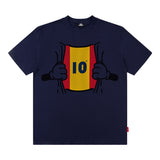 Men T Shirt Fashion Brand Letter Graffiti T-shirt Men and Women Couple Loose Short Sleeve