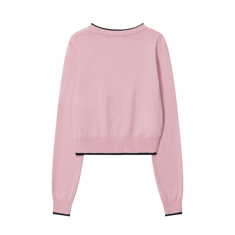 Women Sweater Girls' Autumn Crew Neck Long Sleeve Casual