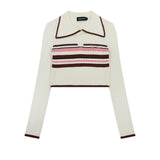 Women Sweater Women's Retro Casual Multicolor Short