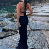 Women Sweater Dress Knitted Maxi Dress Women