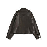 Unisex Jacket Autumn Retro Shoulder Pu Coat Women's Clothing