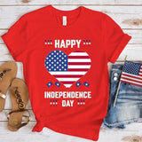 Women's Independence Day T Shirt round Neck Short Sleeve T-shirt Women's Top