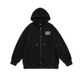 Unisex Jacket Autumn Letter Cardigan Hoodie