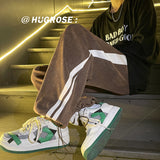 Men Sweatpants Corduroy Pants Men's Autumn Spring and Autumn Loose