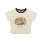 Women T-shirt Printed Short T-shirt for Women Casual round Neck Short Sleeves