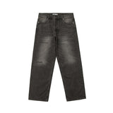 Unisex Jeans Vintage Loose Straight Black Jeans