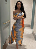 Women Dresses Tight Dress Hip Skirt Printed Dress Women