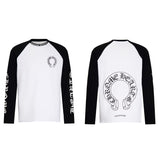 Chh Chrome Heart Long Sleeve Shirt Unisex Fashion Loose Long Sleeve Shirt