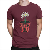Rap Flower T Shirts for Men  Cotton Funny T-Shirts Round