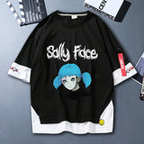 Sally Face T Shirts Supremeforce2022 Adventure Puzzle Solving Costume Sally Face